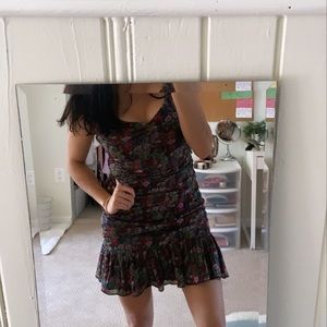 Lulus floral fitted dress
